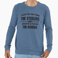 I Root Two Teams Steelers And Whoever Sweatshirt - Minimalist Print Unisex