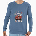 Football Game Day No 1 Fan Sweatshirt - Fun Novelty Design for Adults