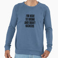Im Here To Drink And Draft Sweatshirt - Streetwear Style for Adults
