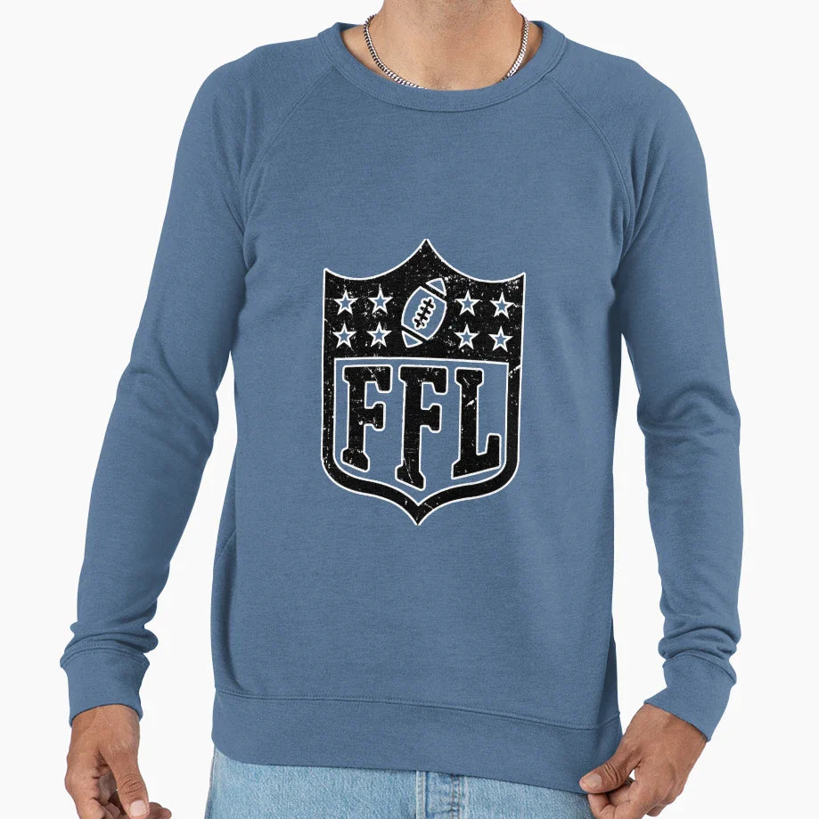 Fantasy Football Distressed Ffl Sweatshirt - Trendy Graphic Men Women