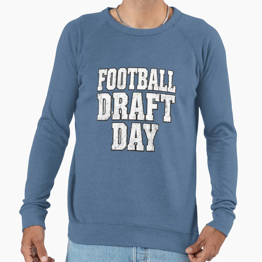 Football Draft Day Sweatshirt - Trendy Graphic Men Women