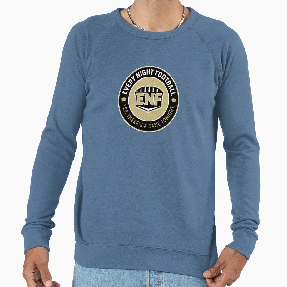 Every Night Football Circular Slogan Sweatshirt - Unique Graphic Men Women