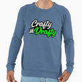 Crafty And Drafty Sweatshirt - Aesthetic Graphic for Adults