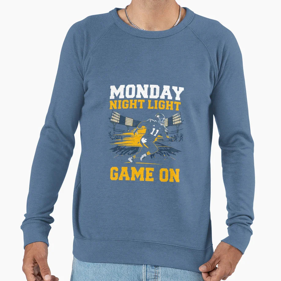 Under Lights Monday Night Football Sweatshirt - Unique Graphic for Adults