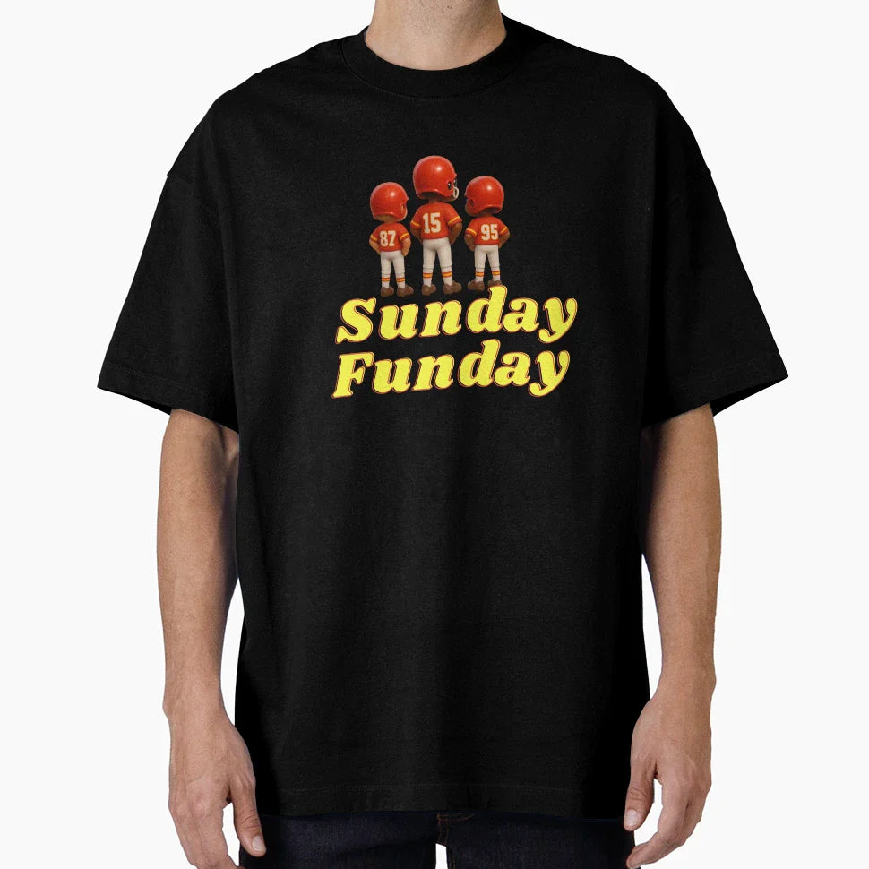 Sunday Funday Kansas City Chiefs T-Shirt - Streetwear Style Men Women