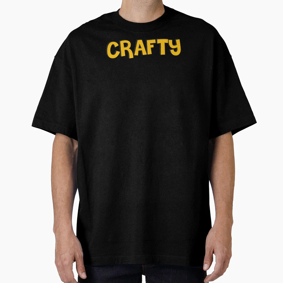 Film Crew Set Crafty Gold Text Front T-Shirt - Graphic Print Unisex