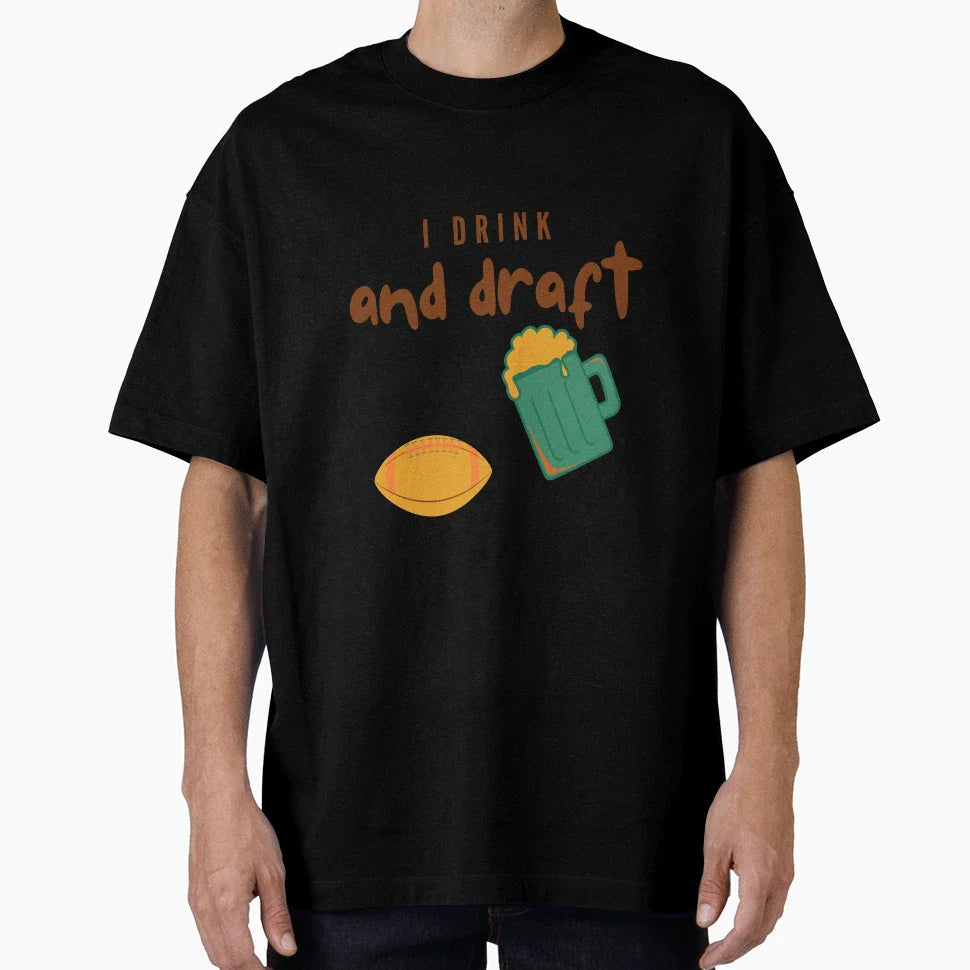 Drink And Draft T-Shirt - Minimalist Print Unisex