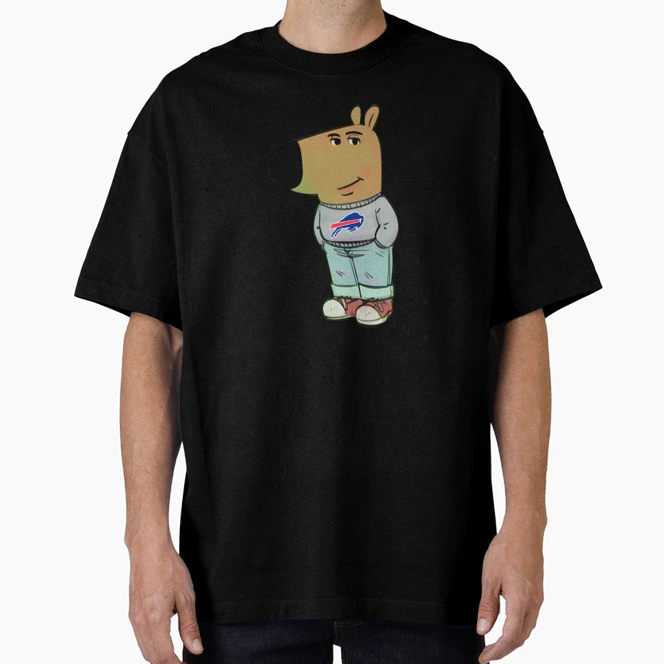 Buffalo Bills Just Chill Guy Meme T-Shirt - Unique Graphic Men Women
