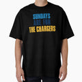 Sundays Are Chargers Los Angeles Football T-Shirt - Graphic Print Men Women