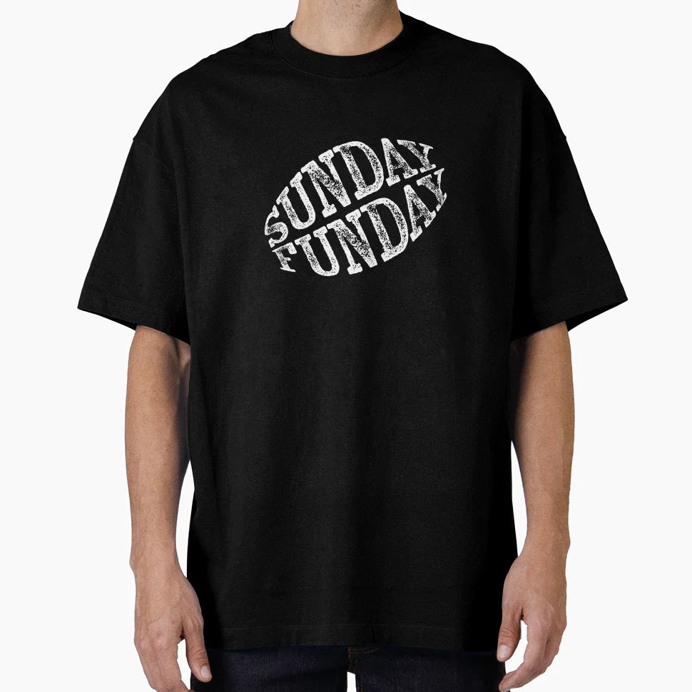 Sunday Funday Football Fan T-Shirt - Aesthetic Graphic for Adults