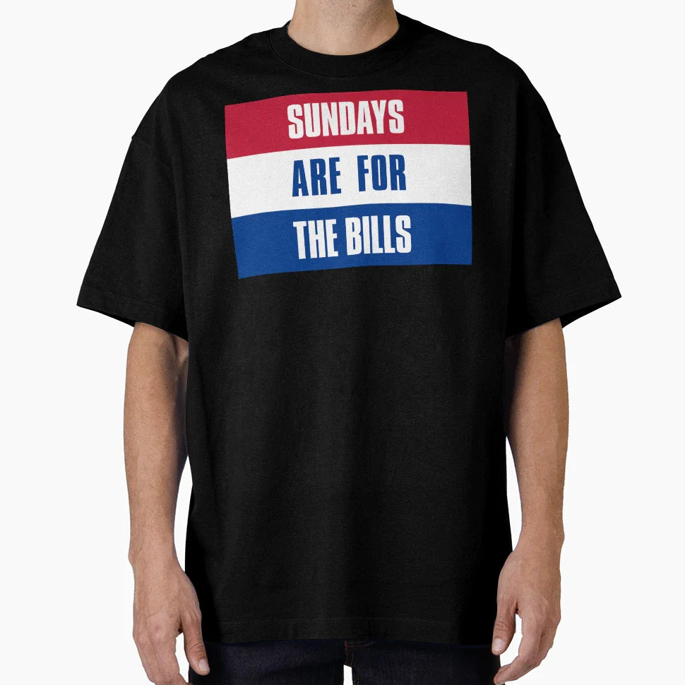 Sundays Are Bills Buffalo T-Shirt - Casual Everyday Wear for Adults