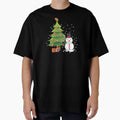 American Football Tree Holiday Gift T-Shirt - Fun Novelty Design Men Women