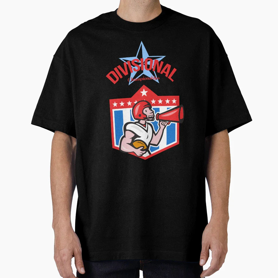 American Football Quarterback T-Shirt - Minimalist Print for Adults
