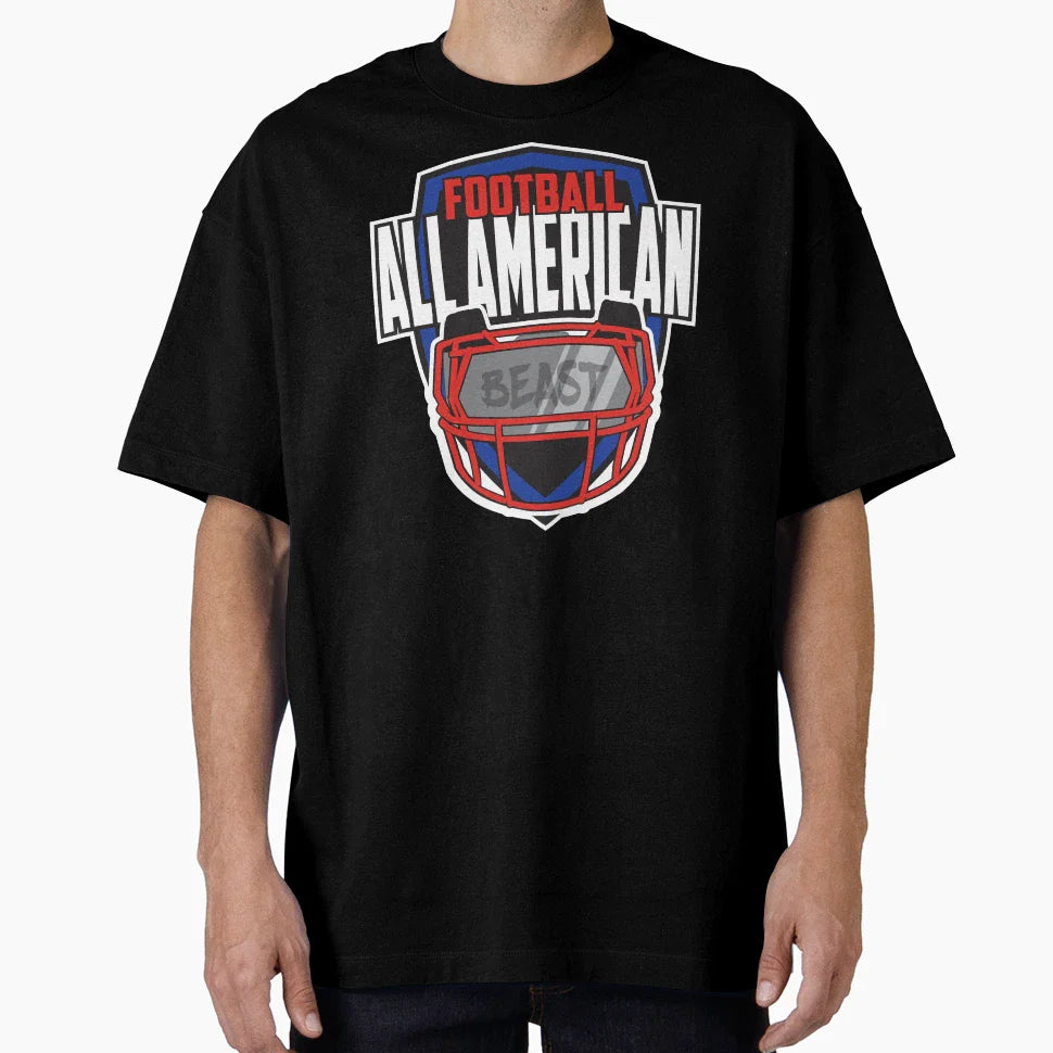 All American Football T-Shirt - Aesthetic Graphic for Adults