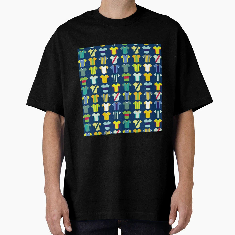 Football T Shirts Patterns Art T-Shirt - Graphic Print Unisex