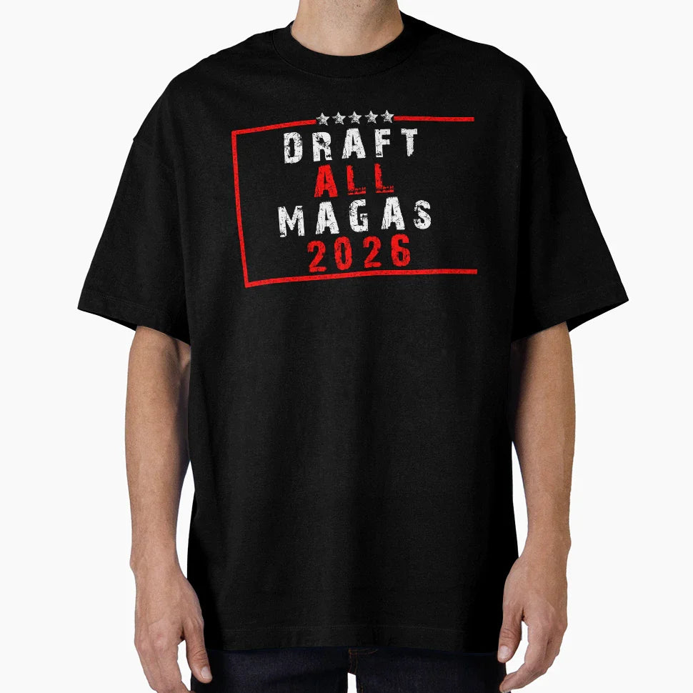 Draft All Magas Antifa T-Shirt - Custom Art Print Unisex