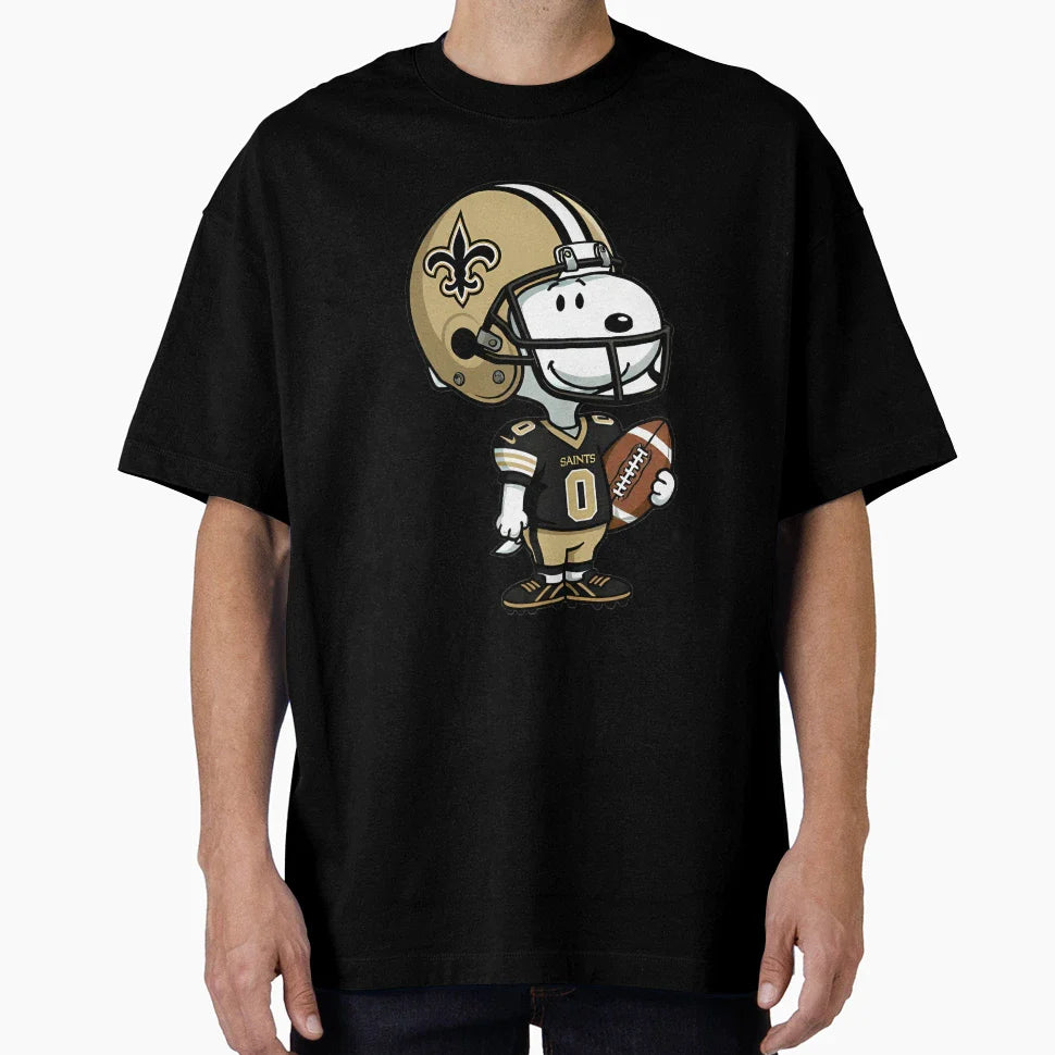 Snoopy Football New Orleans Jersey T-Shirt - Custom Art Print Unisex