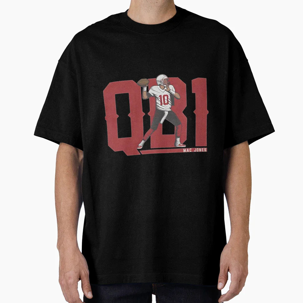 Mac Jones Qb1 Essentiel T-Shirt - Graphic Print for Adults