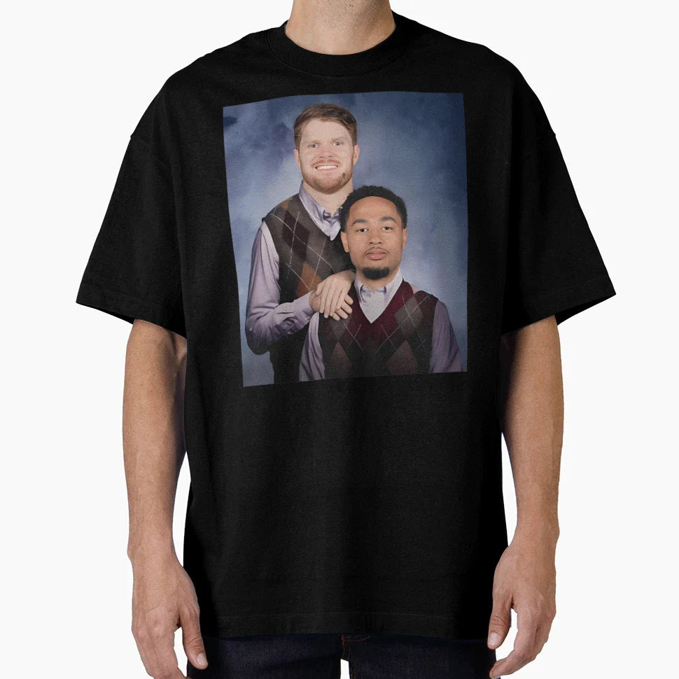Seahawks Sam Darnold Jaxon Smith Njigba T-Shirt - Graphic Print for Adults