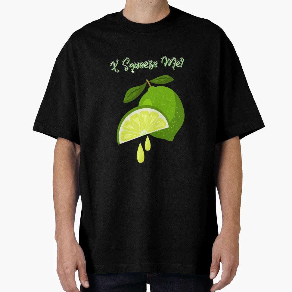 Citrus Lime X Squeeze Me Fruit T-Shirt - Novelty Apparel Men Women