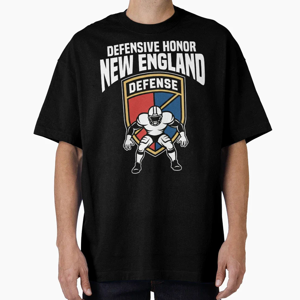 New England Defensive Honor New T-Shirt - Trendy Graphic for Adults