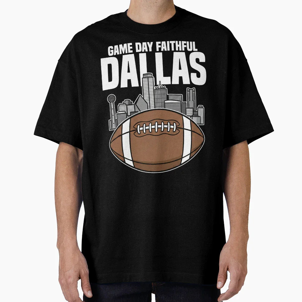 Dallas Game Day Faithful Texas Football T-Shirt - Novelty Apparel Men Women