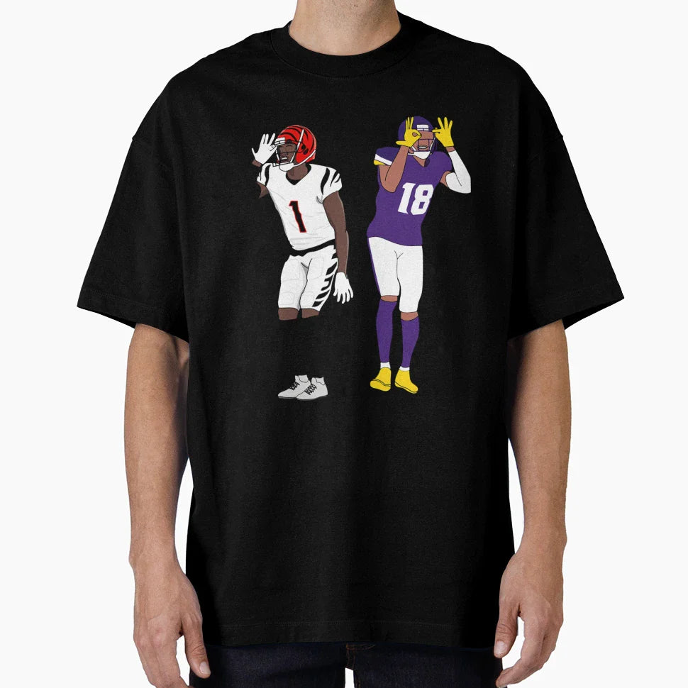 Griddy Duo T-Shirt - Trendy Graphic Men Women
