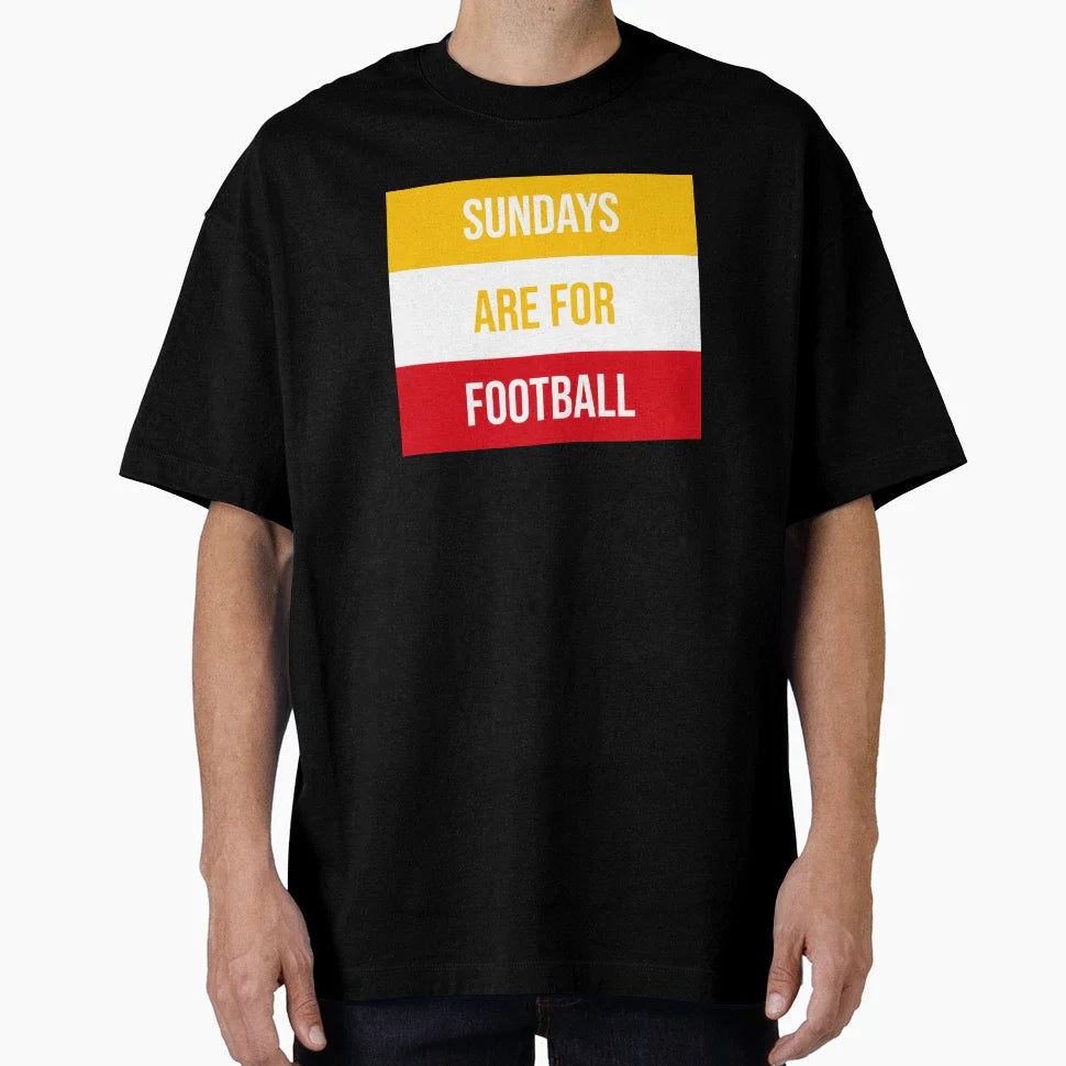 Sundays Are Football T-Shirt - Minimalist Print Unisex