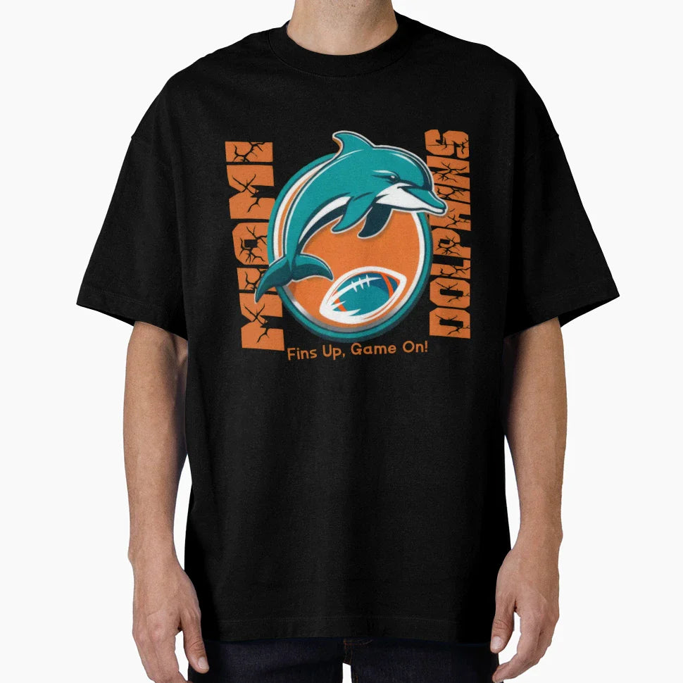 Football Miami Dolphins T-Shirt - Casual Everyday Wear Men Women