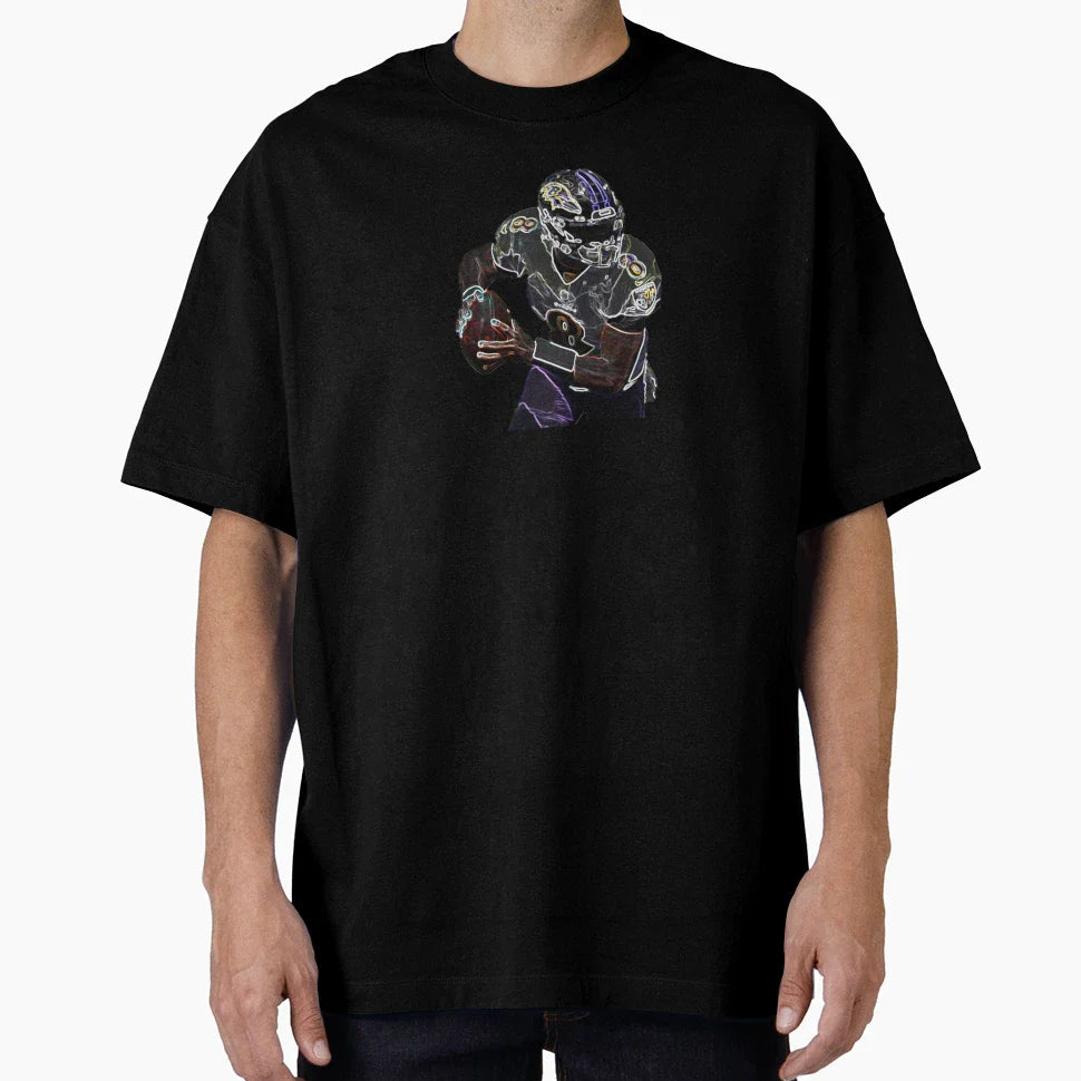 Lamar Jackons Raven Fan Art T-Shirt - Unique Graphic Unisex