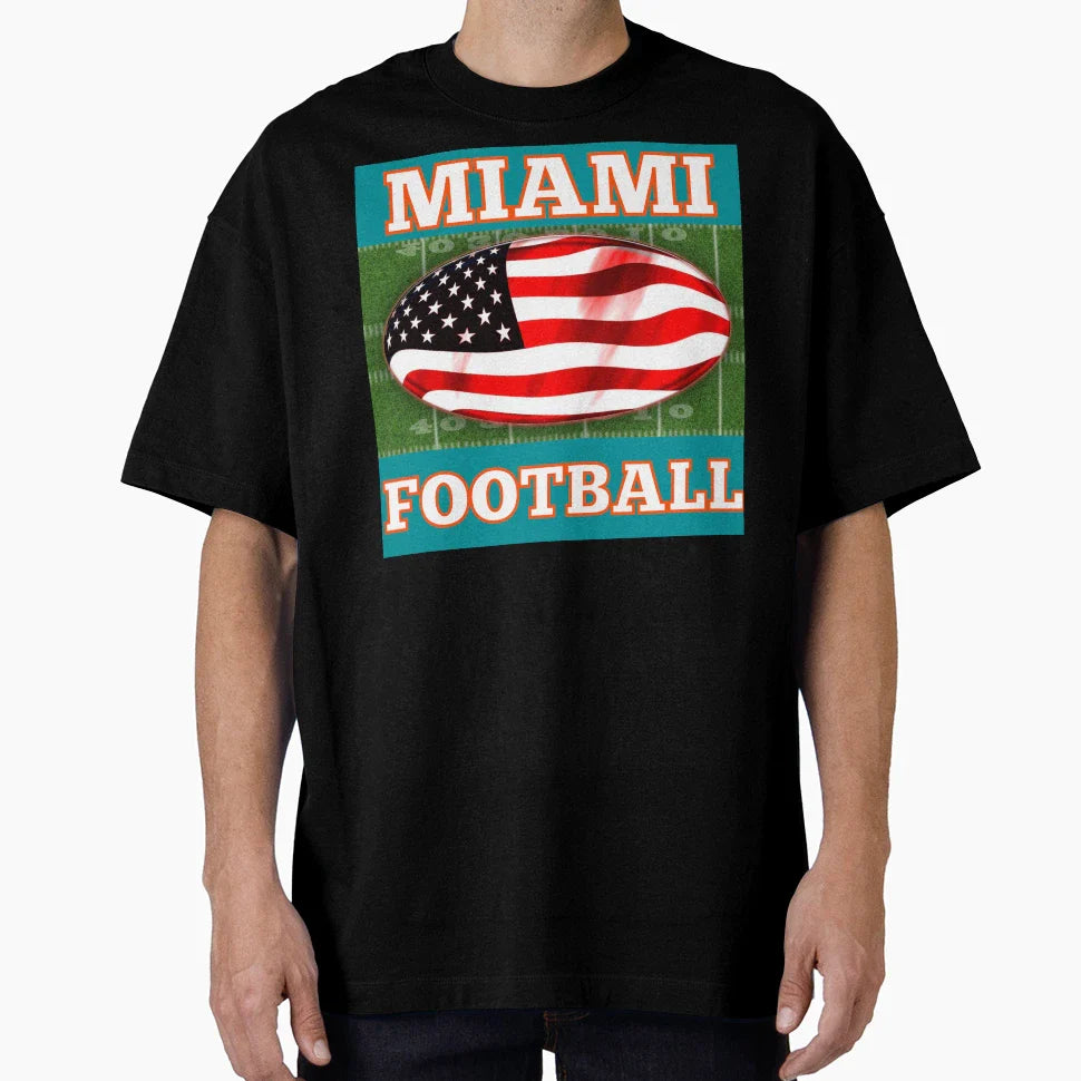 Miami Football T-Shirt - Streetwear Style for Adults