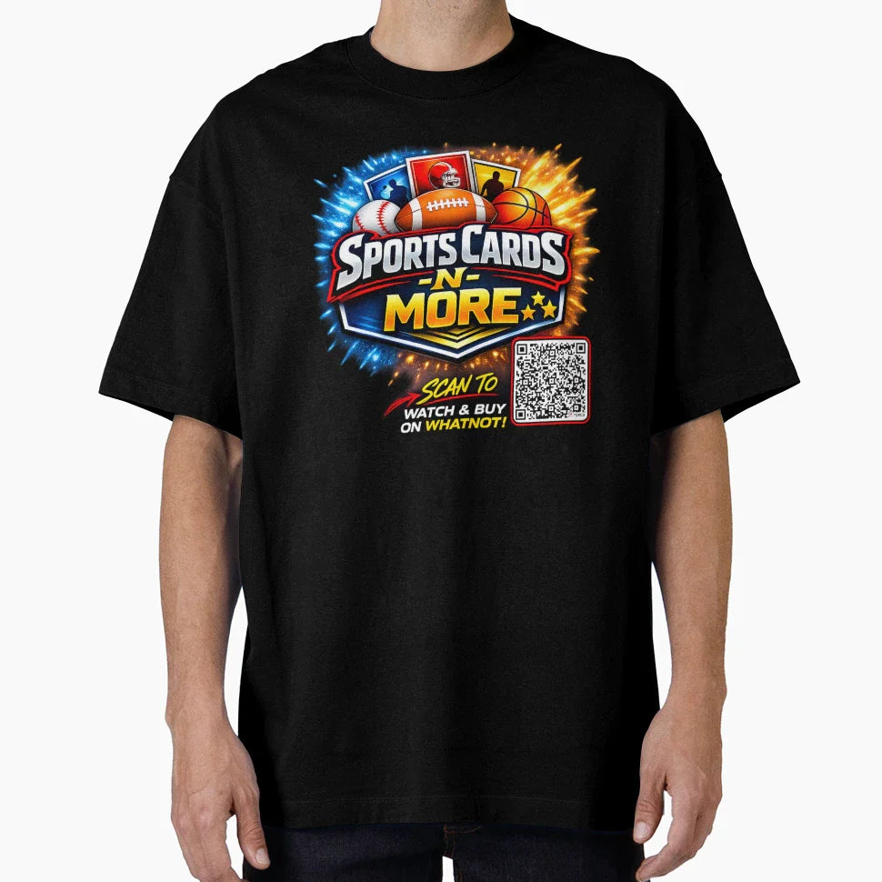 Sports Cards N More Logo W Qr Code T-Shirt - Trendy Graphic Men Women