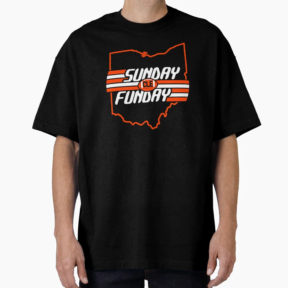 Cleveland Football Fan Sunday Fun Day T-Shirt - Unique Graphic Men Women