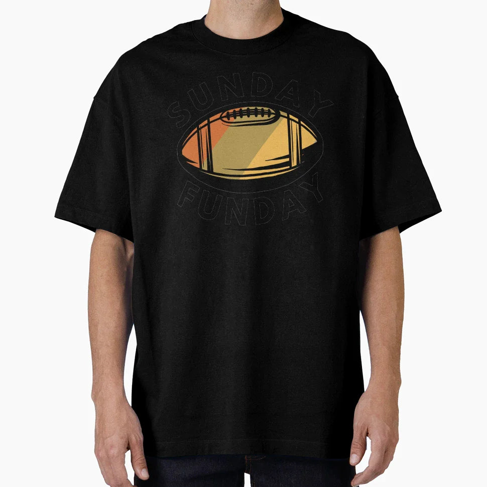 Sunday Funday Football T-Shirt - Graphic Print Men Women