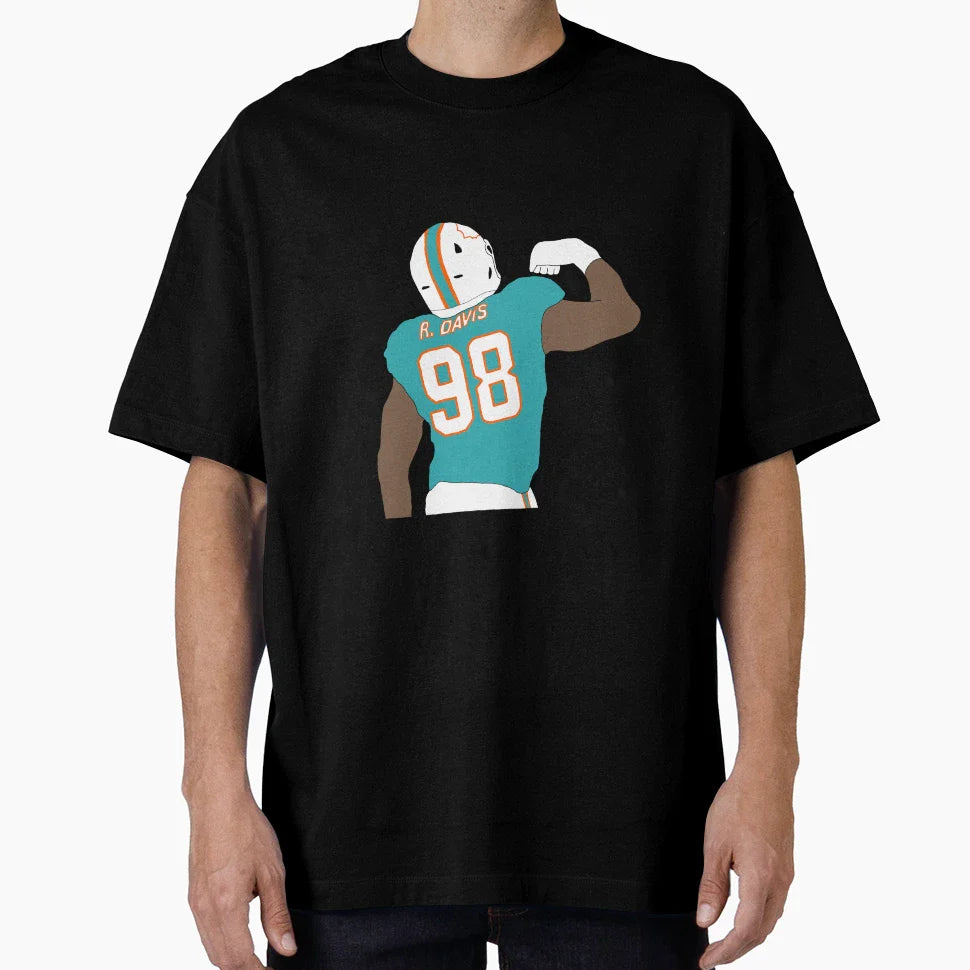 Miami Dolphins Raekwon Davis T-Shirt - Novelty Apparel Unisex