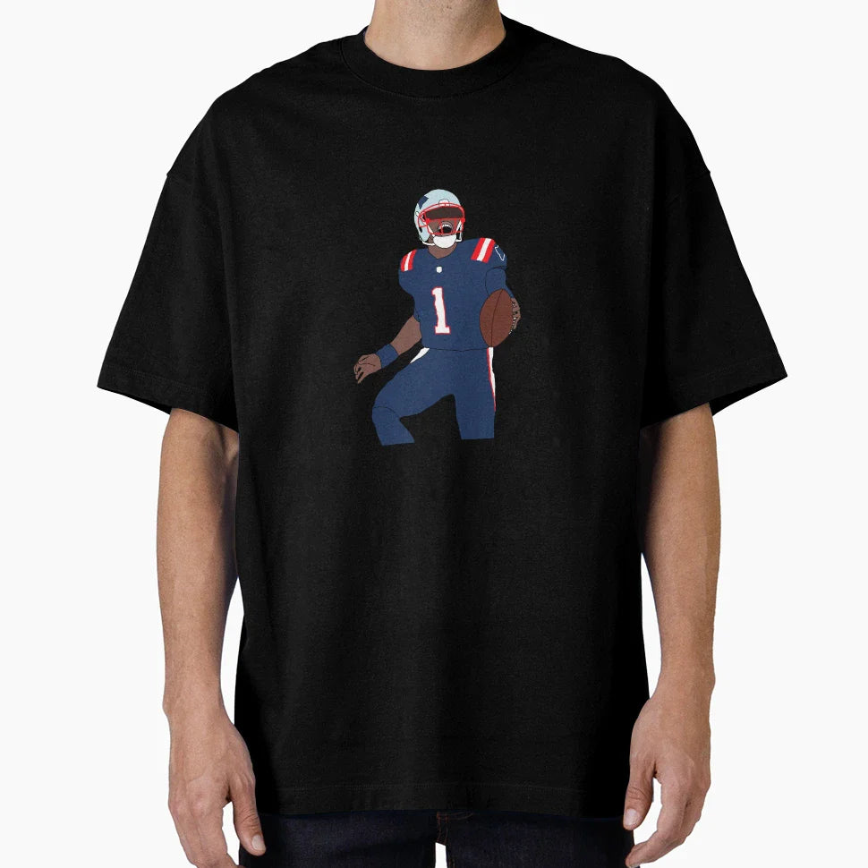 New England Patriots Cam Newton T-Shirt - Streetwear Style for Adults