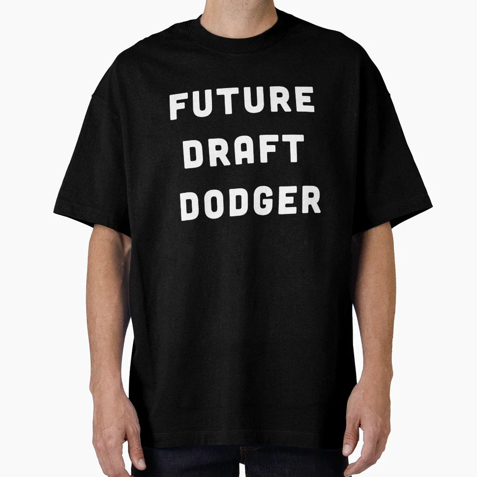 Future Draft Dodger Anti War T-Shirt - Minimalist Print Men Women