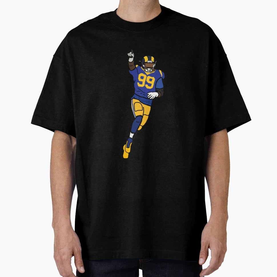 Aaron Donald Sack Celebration Los T-Shirt - Novelty Apparel for Adults