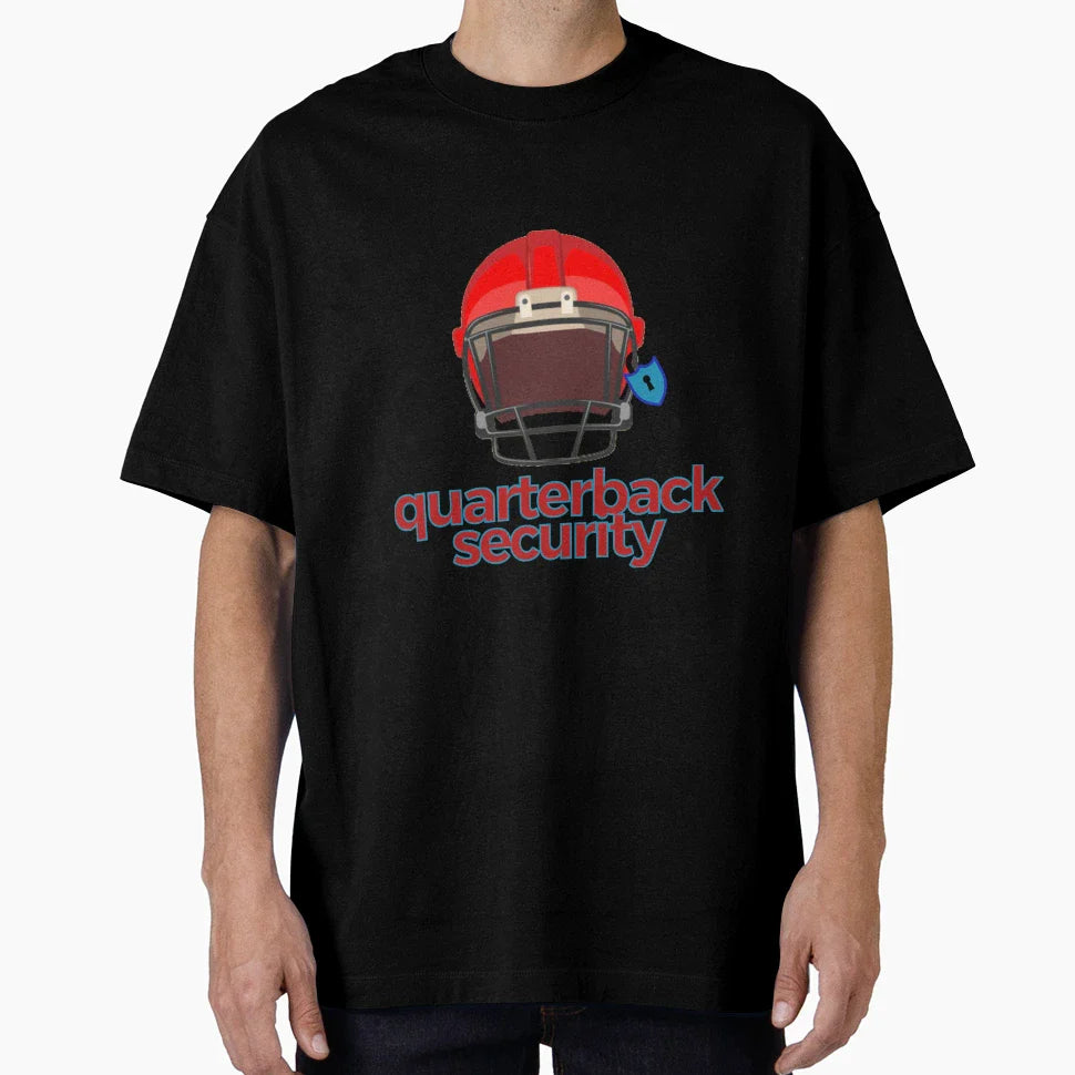 Quarterback Security Helmet Security T-Shirt - Graphic Print Men Women