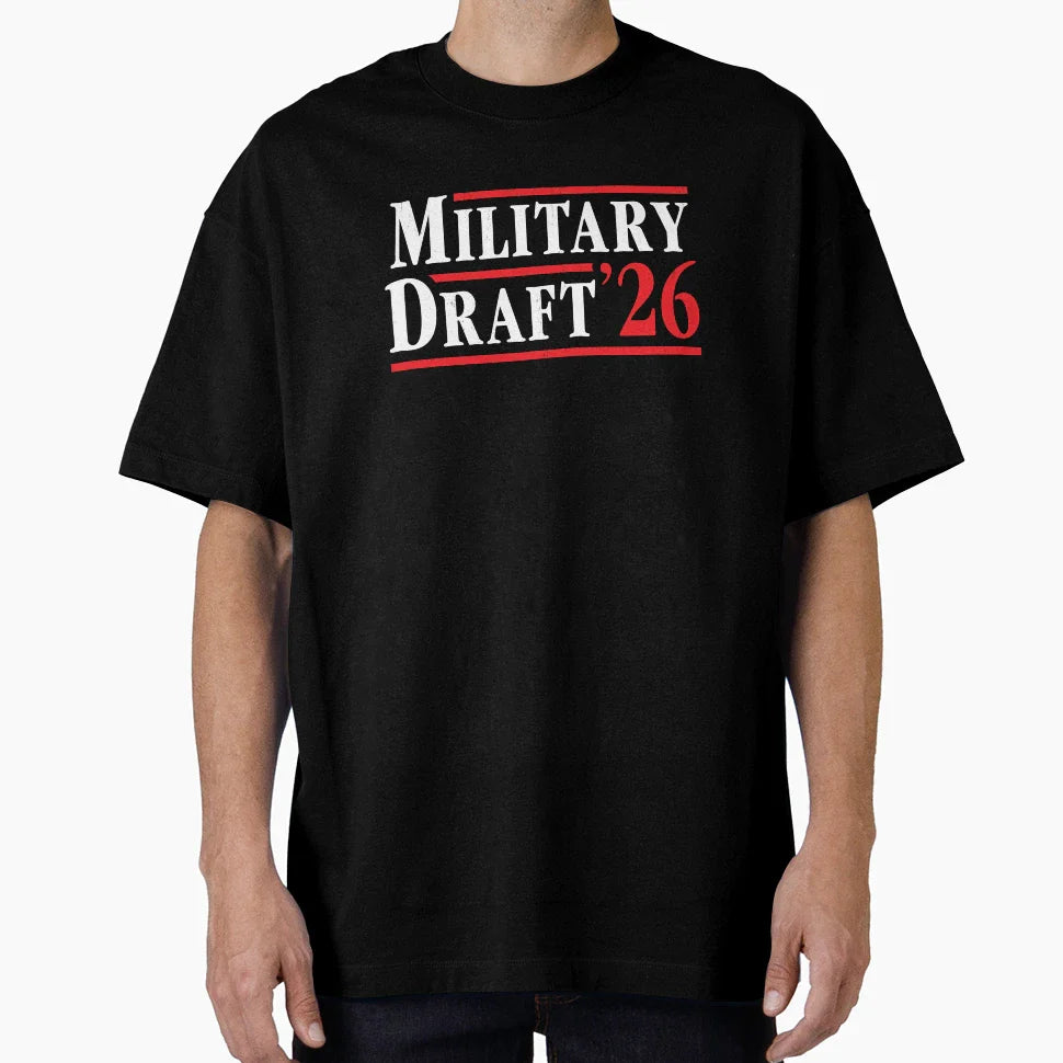 Military Draft 2026 Anti War T-Shirt - Custom Art Print for Adults