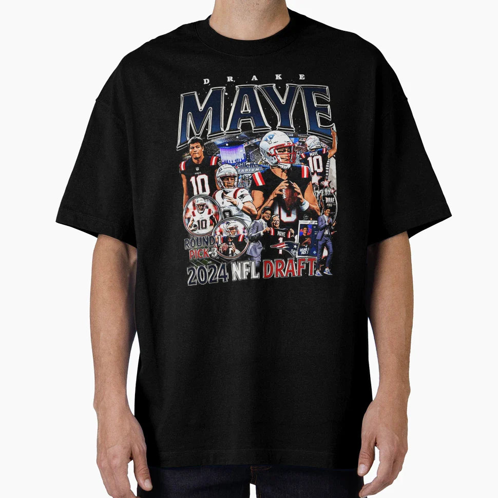 Drake Maye T-Shirt - Custom Art Print Unisex