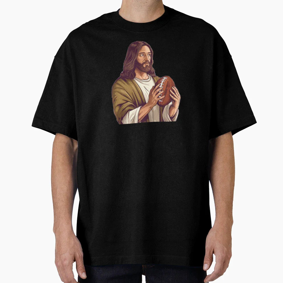 Who Would Jesus Draft Funny Nfl T-Shirt - Streetwear Style Men Women