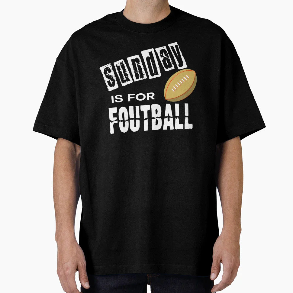 Weekend Is Coming Sunday Is Football T-Shirt - Graphic Print Men Women