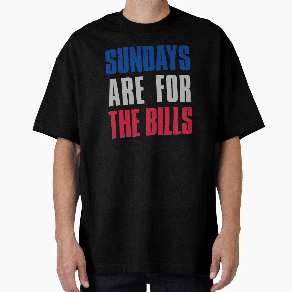Sundays Are Bills Buffalo Football T-Shirt - Casual Everyday Wear Unisex