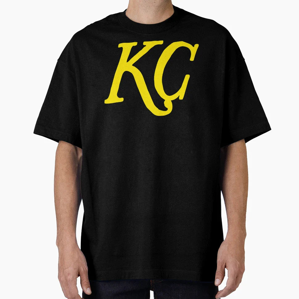 Kansas City Simple Initials T-Shirt - Novelty Apparel Men Women