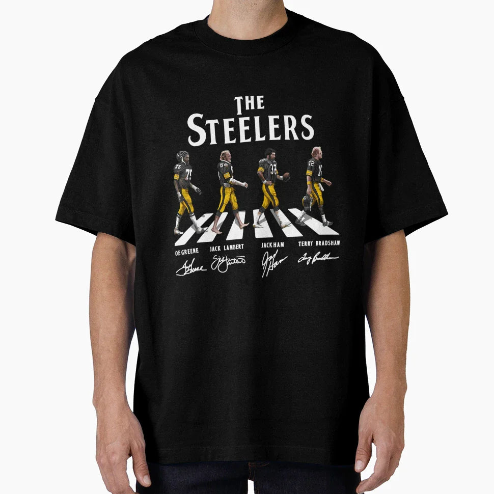 Steelers Abbey Road T-Shirt - Custom Art Print Men Women