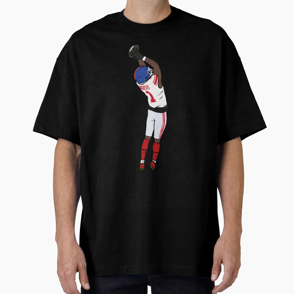 Malik Nabers Catch T-Shirt - Minimalist Print Unisex