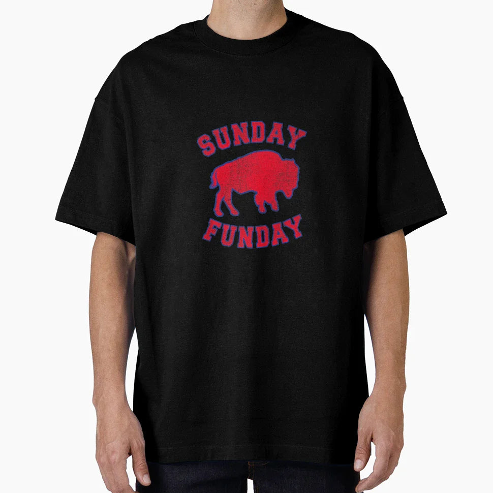Sunday Funday 716 Buffalo New York T-Shirt - Aesthetic Graphic for Adults