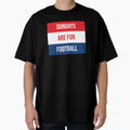 Sundays Are Football T-Shirt - Minimalist Print Men Women