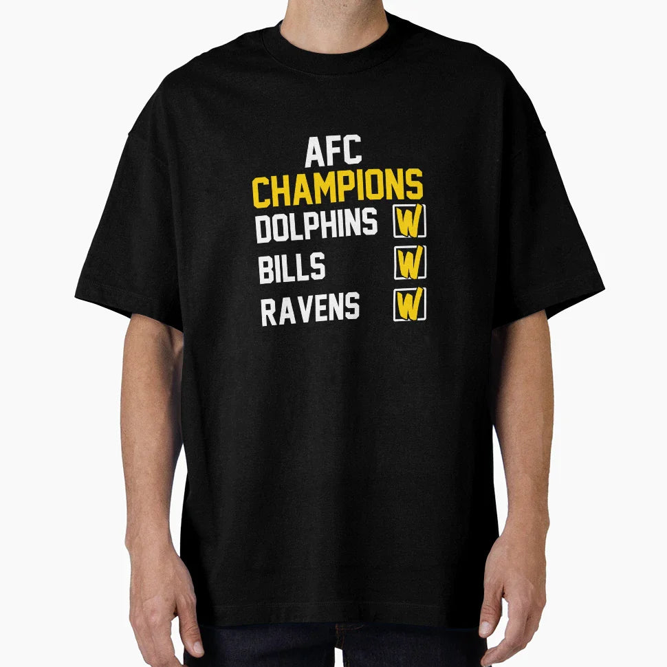 Kansas City Chiefs Afc Champions T-Shirt - Minimalist Print for Adults